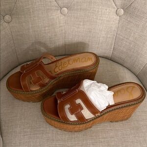 Sam Edelman Brown Platform Sandals